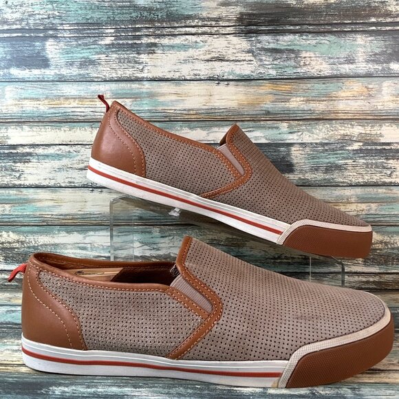 Tommy Bahama Other - Tommy Bahama Loafers Size 12D Brown Suede Perforated Slip On Shoe Sneaker Casual